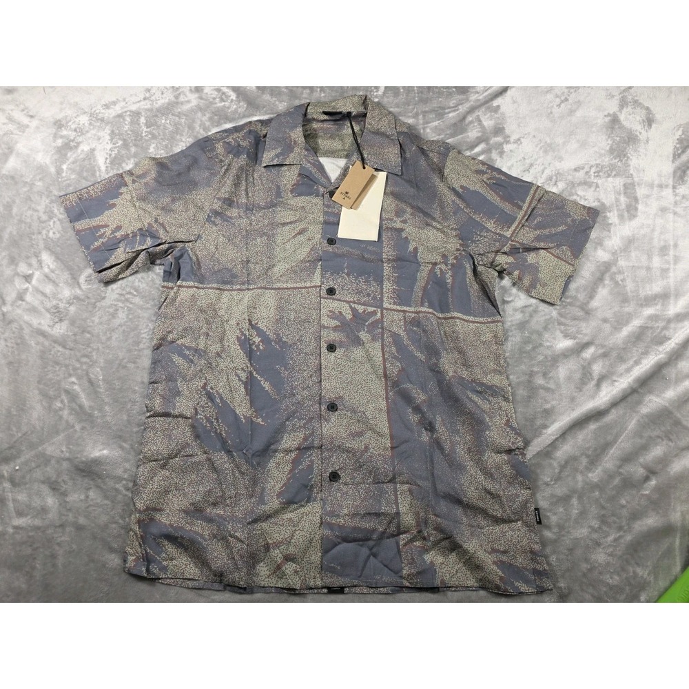 NWT Thrills Button Up Shirt Mens Medium/Casual/Lightweight Rayon/Tencel/Linen‎